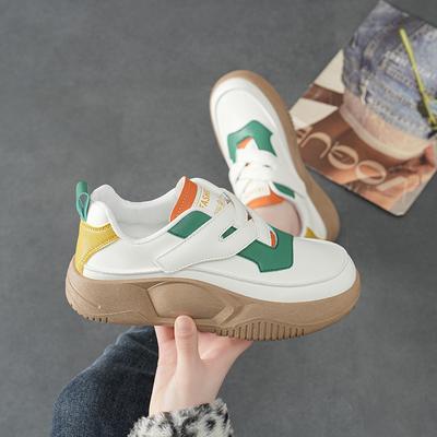 2025 Spring New Forrest Gump Shoes Women's Platform Versatile White Shoes Casual Sports Board Shoes Ins Trendy Dad Shoes