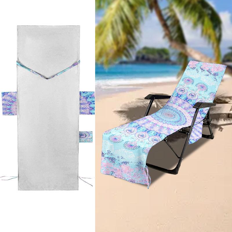 Beach Lounger Chair Cover - Quick-Dry, Water-Absorbent, Wear-Resistant