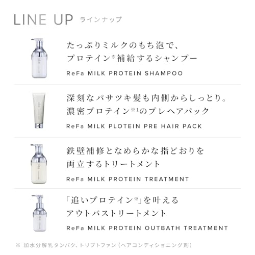 ReFa MILK PROTEIN TREATMENT 500g Refill, Moisturizing and Shining (White)