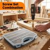 Multi-Compartment Organizer Box For Screws & Small Parts Handheld Durable Plastic Hardware And Jewelry Storage Case Compact