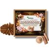 Herbexo Čisté santalové dřevo (Chandan) Attar Dhoop tyčinky | Dlouhotrvající majestátní vůně Ittaru | 100% přírodní, bez uhlíku