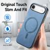 For iPhone Air Leather Back Case Compatible with MagSafe Skin-touch Phone Cover