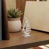3D Printed Sailboat Figurine, Mini Sailboat Model Decoration, Miniature Sailing Boat Home Decor, Nautical Sails Statue for Home Office Desktop