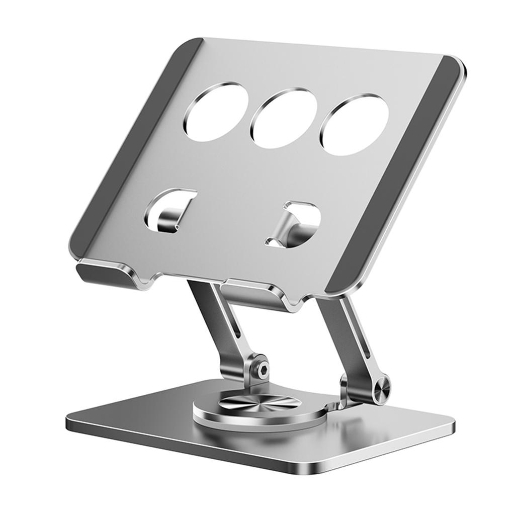 J59 Aluminum Alloy Desktop Stand 360 Degree Rotating Tablet Holder Height Adjustable