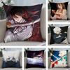 Hell's Paradise J-Jigokuraku Cushion Cover Soft Plush Fabric Double-Sided Printed Sofa Cushion Cover for All Seasons Home Decor