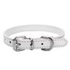 Dog Faux Leather Collar Puppy Leash Neck Strap Walking Traction Pet Supplies