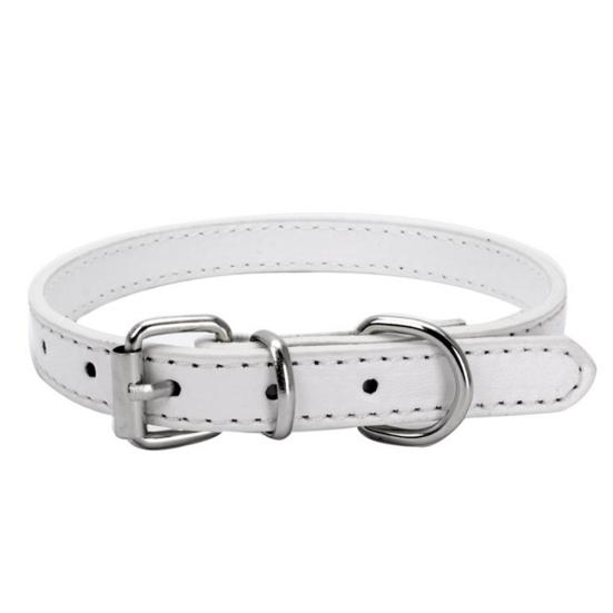 Dog Faux Leather Collar Puppy Leash Neck Strap Walking Traction Pet Supplies