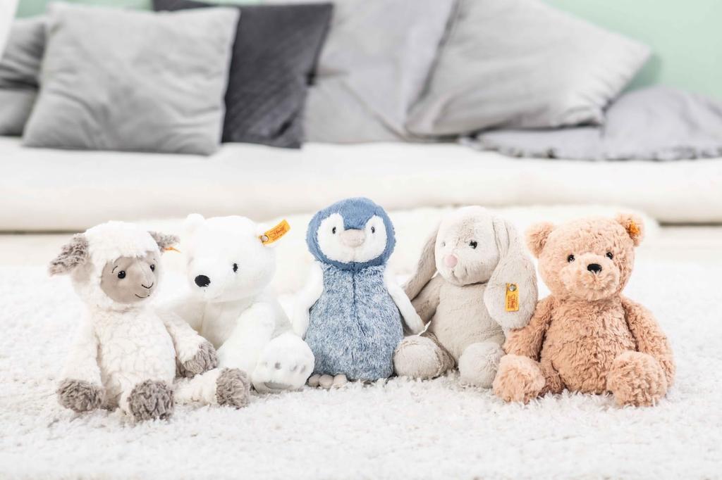 Steiff Cuddly Friends Lasse the Polar 062636 Japanese Bear, 28cm, [Official Product]
