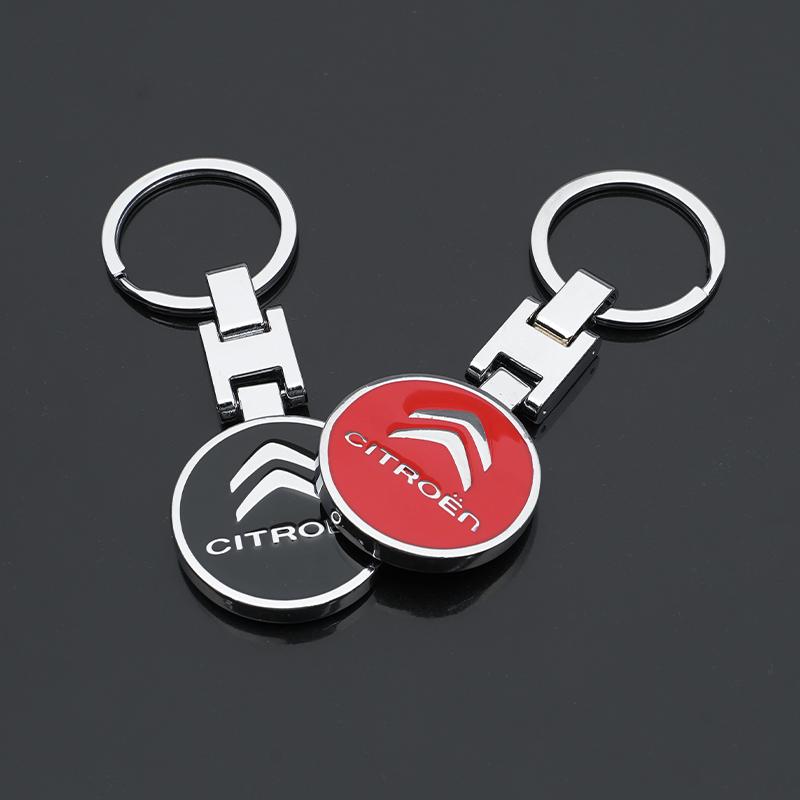 1Pcs High Quality Metal Car Logo Keychain For Citroen C1 DS3 C2 C3 Vts C4 Saxo C4L C5 C6 C8 Xsara C3-XR Picasso Berlingo Cactus