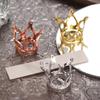 Model Toys Dollhouse Miniature Metal Crown Decorating Mini Princess Crown Dollhouse  Kids
