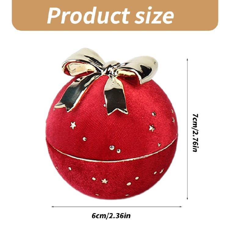 Stylish Round Rings Presentation Holder Round Bowknot Embellished Rings Case Soft Liner Rings Jewelry Display Holder Box