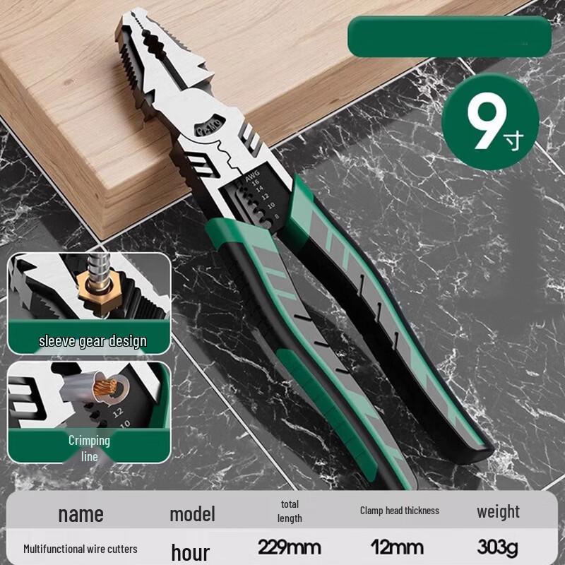 Industrial Grade 9-inch Combination Pliers