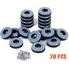 20pcs/set Furniture Feet Sliders With Screws Furniture Glides Sliding Block Table Chair Leg Mat Carpet Hardwood Floor Protector