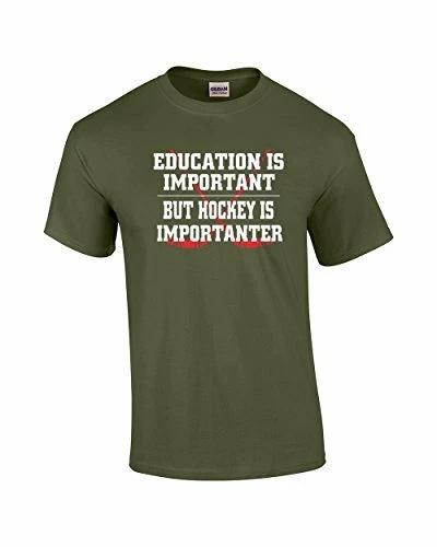

Hockey Is Important But Education is Importanter T-Shirt Sports Athletics Humor 4XL