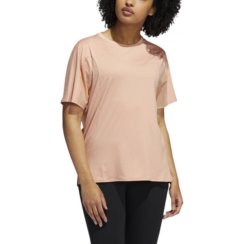 Adidas AEROREADY T Shirt Women s Pink/White GR8177 S