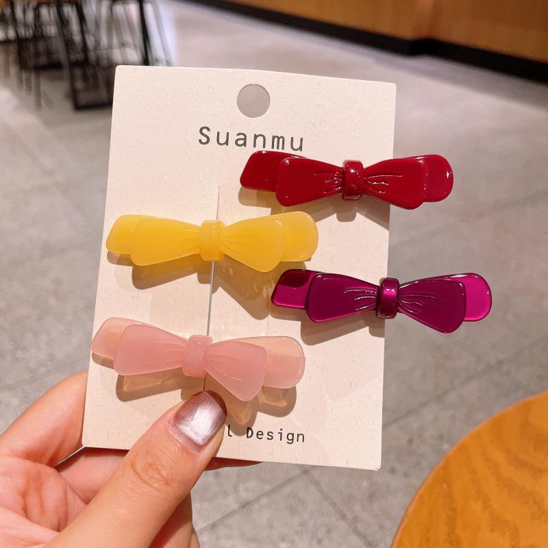 Korean Style Princess Bow Hair Clip: High-End Versatile Duckbill Hairpin