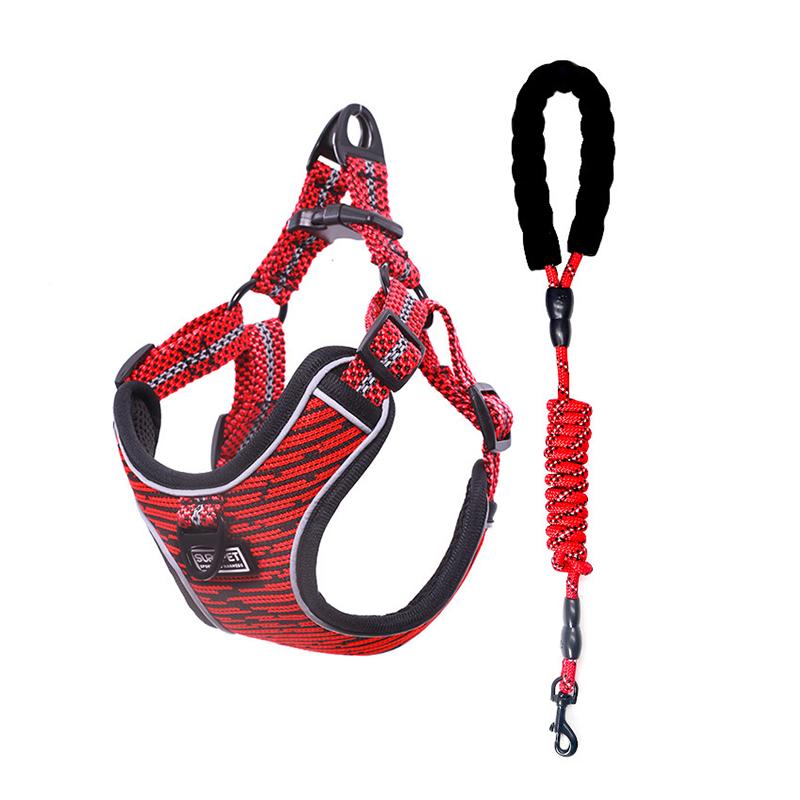 Cozy Soft Pet Dog Harness and Leash Set for Small Medium Dogs Reflective Puppy Chihuahua Yorkies Harnesses Mascotas Supplies