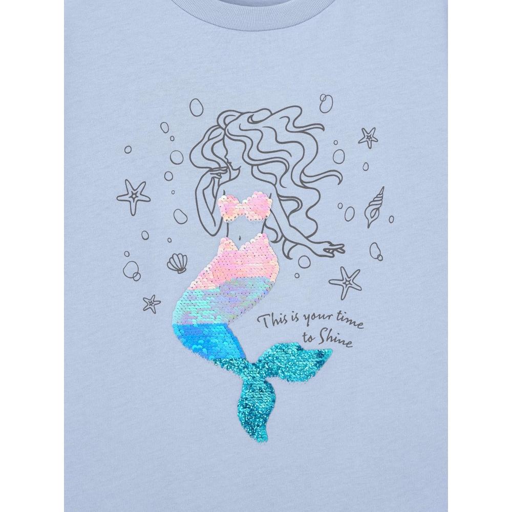 Gu By Uniqlo Girls Sequin T  Mermaid  +e