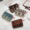 Small Retro Cosmetic Bag Lipstick Key Card Data Cable Storage Pouch Travel Organizer Wallet  Makeup Bag Coin Purse