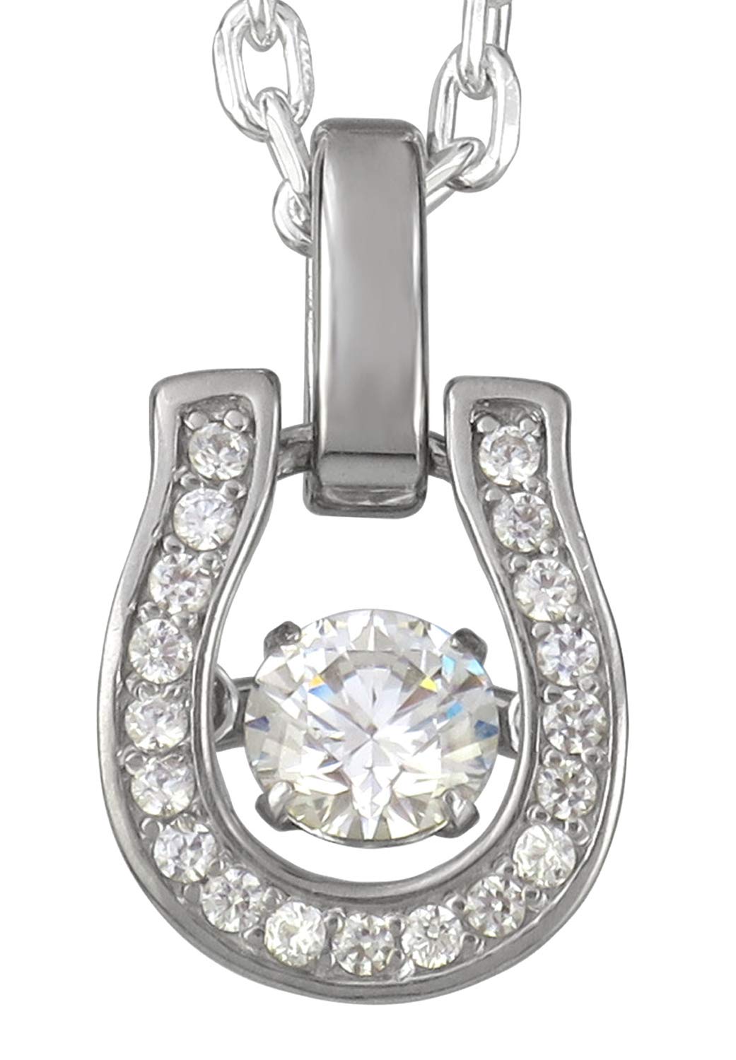 

[Cross Emotion] Special Edition Dancing Stone Horseshoe Necklace in Silver 925 for Men