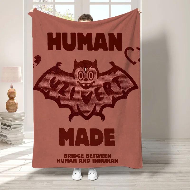 

H-human Made Nap Blanket for Decorative Sofa Bedspread on the Bed Bedroom Decoration Boho Home Decor Throw Blankets Fluffy Soft#(2) 75X95CM серый
