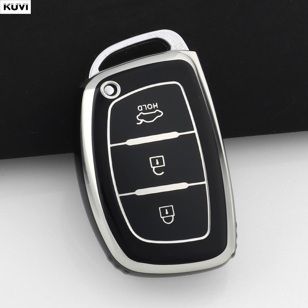 

Pink Tpu Car Smart Key Case Cover For Hyundai Tucson Santa Fe Rena Sonata Elantra Creta Ix35 Ix45 I10 I30 I40 Fob Accessories