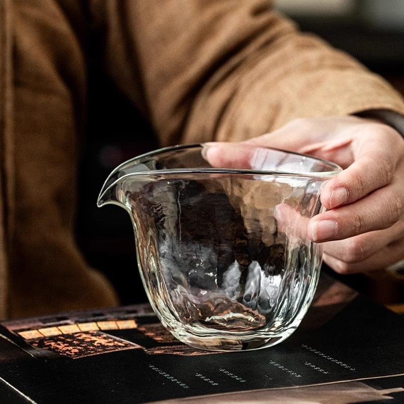 220ml High Borosilicate Glass Tea Fair Cup Home Heat-resistant Tea Separator Chahai Glass Kungfu Tea Set Accessories