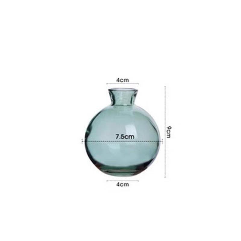 Elegant Transparent Mini Vase Set for Fresh Flowers, Craft Ornaments for Living Room Décor