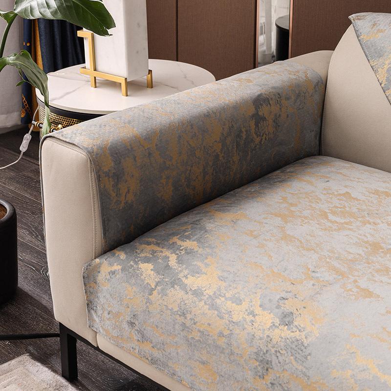 

Light Luxury Simple Sofa Cushion, Universal Fabric For All Seasons, Light Luxury Wind Non-Slip, Modern Solid Wood Sofa Cover, Luxurious Seat Cushion 70*70cm