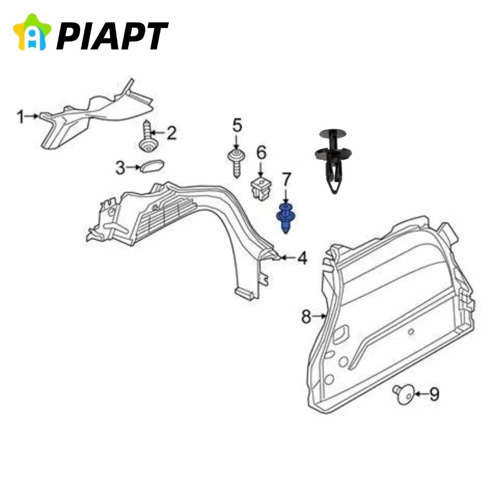 20 PCS Body Panel Trim Clips for Jeep Renegade, OE# 6510891AA