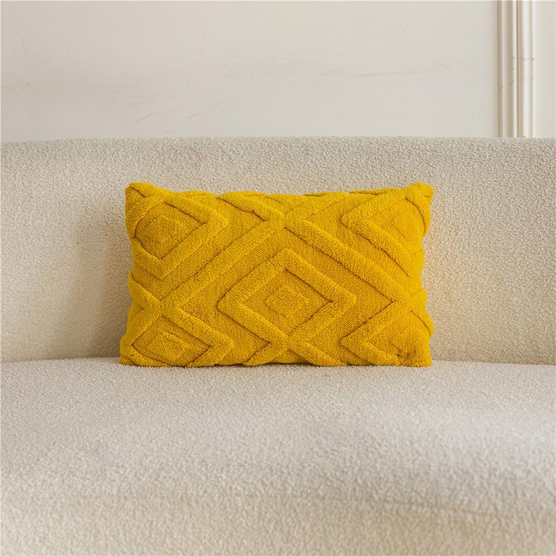 Diamond Geshu Samtkissenbezug Modern Schlicht Heimdekoration Kissenbezug Wohnzimmer Einfarbig Sofakissen Kissen