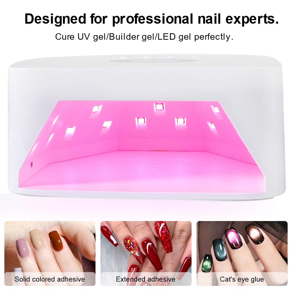 30 LED Rechargeable Nail Art Light With Smart Digital Display Nail Polish Nail Dryer Manicure Tools For Salon And Home Use