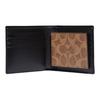 Coach 3 In 1 Wallet 11 Classic Monogram Short Canvas And Leather Wallet Men Wallets Brown 31213-KHA
