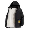 Jeep Men's Winter Thickened Warm Hooded Cotton Jacket
