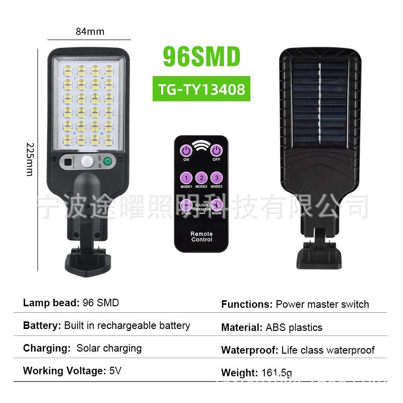 2025 Solar Lamps Outdoor Garden Light Waterproof Human Body Sensor Light Wall Lamp Led Remote Control Home Solar Street Lights