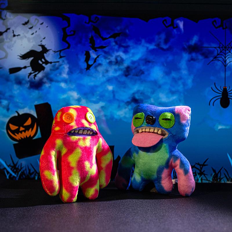 20CM Big Teeth Funny Ugly Monster Plush Doll Cute Tooth Monster Doll Play Doll Halloween Collection Gift