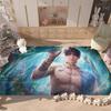 Game LOVE AND D-DEEPSPACE Floor Mat Non-Slip Laundry Room Mat Laundry Decor Balcony Child Living Room Alfombra
