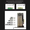 Dual M.2 Pcie 4.0 Adapter For Nvme/Ngff Ssd Nvme (M Key) And Sata (B Key) Ssd To Pcie X4 X8 X16 Slot For Desktop Pc Sk6