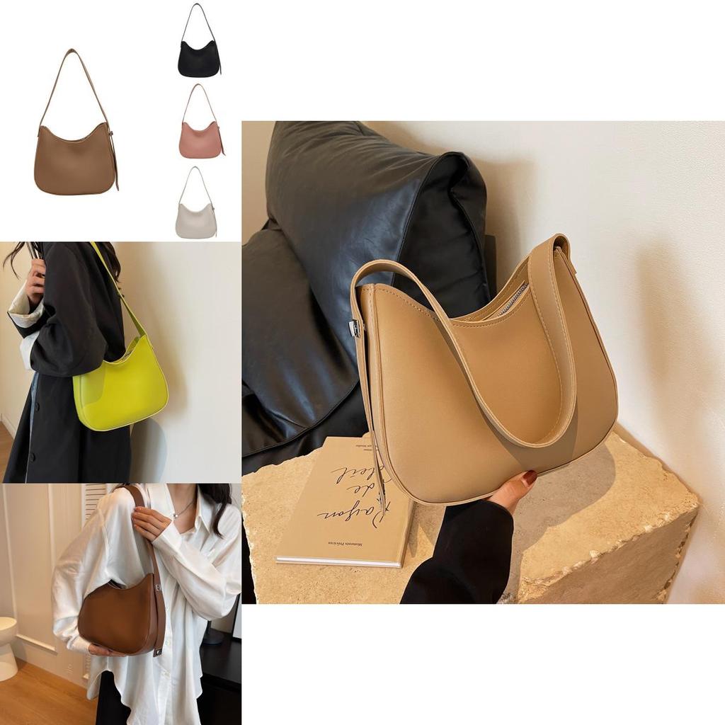 Chic Pu Leather Bucket Bag For Women Trendy 2023 Fashion Shoulder Handbag