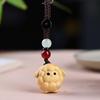 Cute Sheep Goat Shape Charm Diy Making Accessories Jewelry Findings Keychain Components Wood Car Keyring Sandalwood Keychains