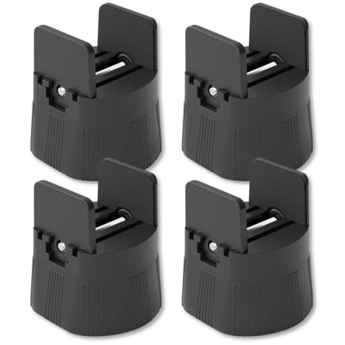 Neutral Zenith Desk Height Adjustable Clamp-Type Kotatsu Table Legs, 5cm Leg Extensions, Compatible with Sofas and Beds, 5.2cm Height, Set of 4 (Black