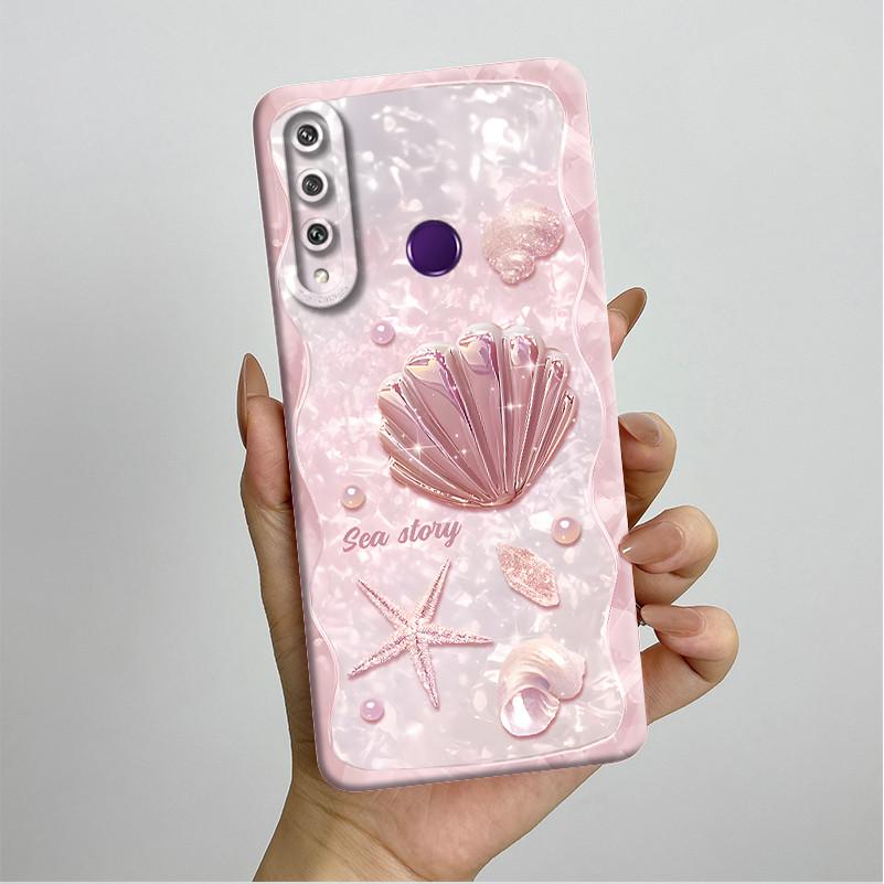 Für Huawei Y6p Hülle MED-LX9 Hübsche Schmetterlingsblumen Coque Weiche Flüssigsilikon Handyhülle Für Huawei Y7p Y 6p 2020 Rückseite