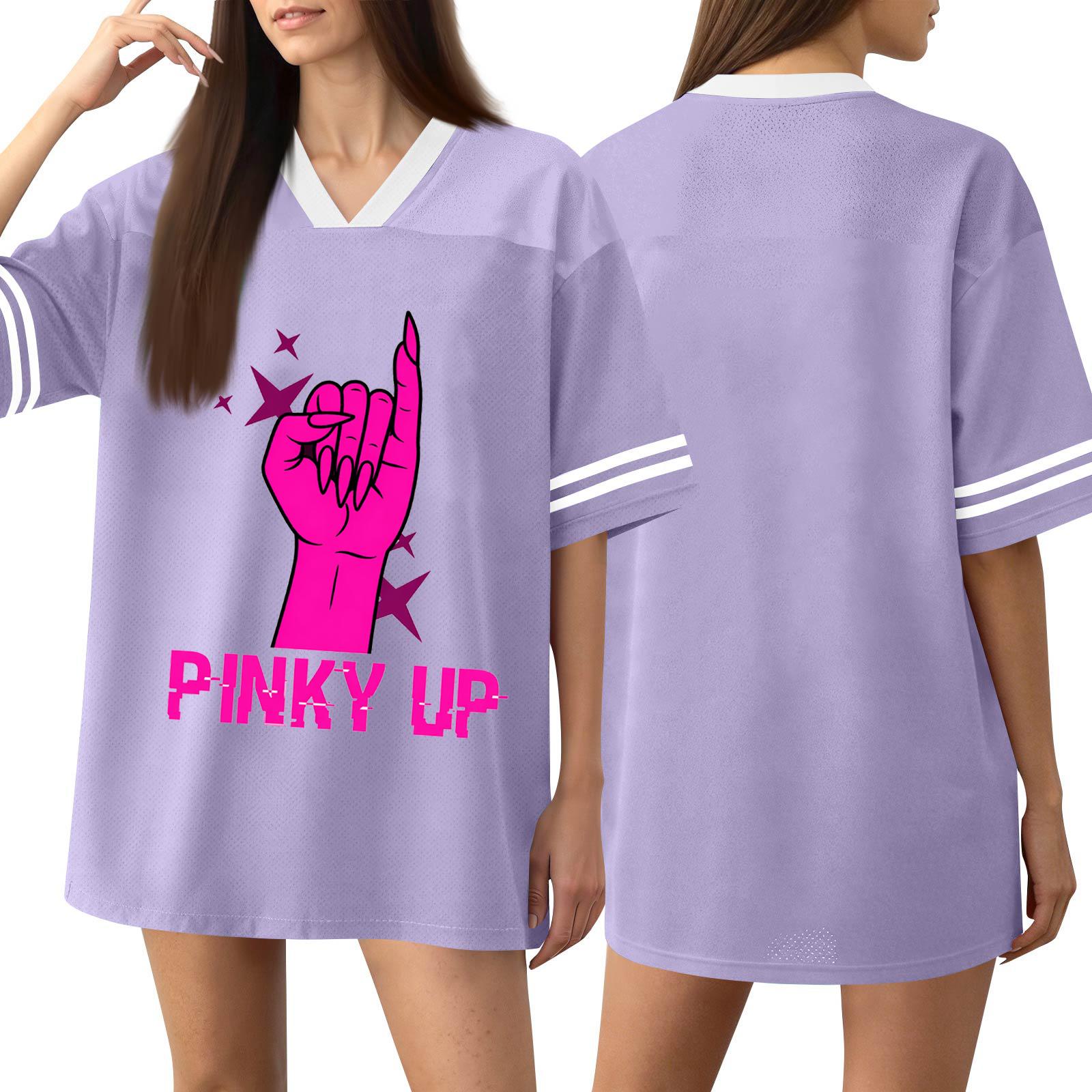 

Women Casual Short Sleeve T Shirt V Neck Loose Fit Graphic Print Oversized Top Comfortable Lightweight Summer Tee XXL фіолетовий