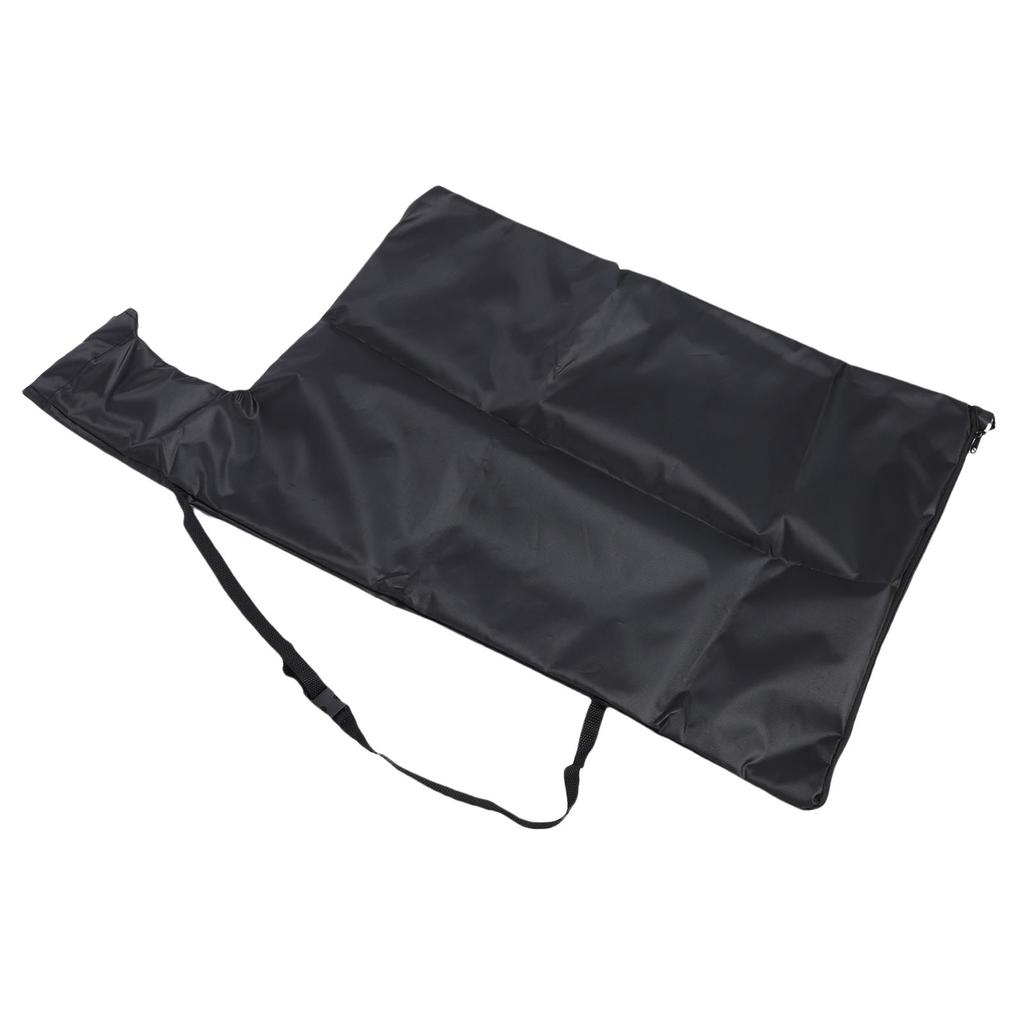 Laubbläser-Saugsack Ersatz mit Kabelbinder Oxford-Gewebe Tragbarer Griff Laubbläser Reißverschluss Entleerbeutel Schwarz