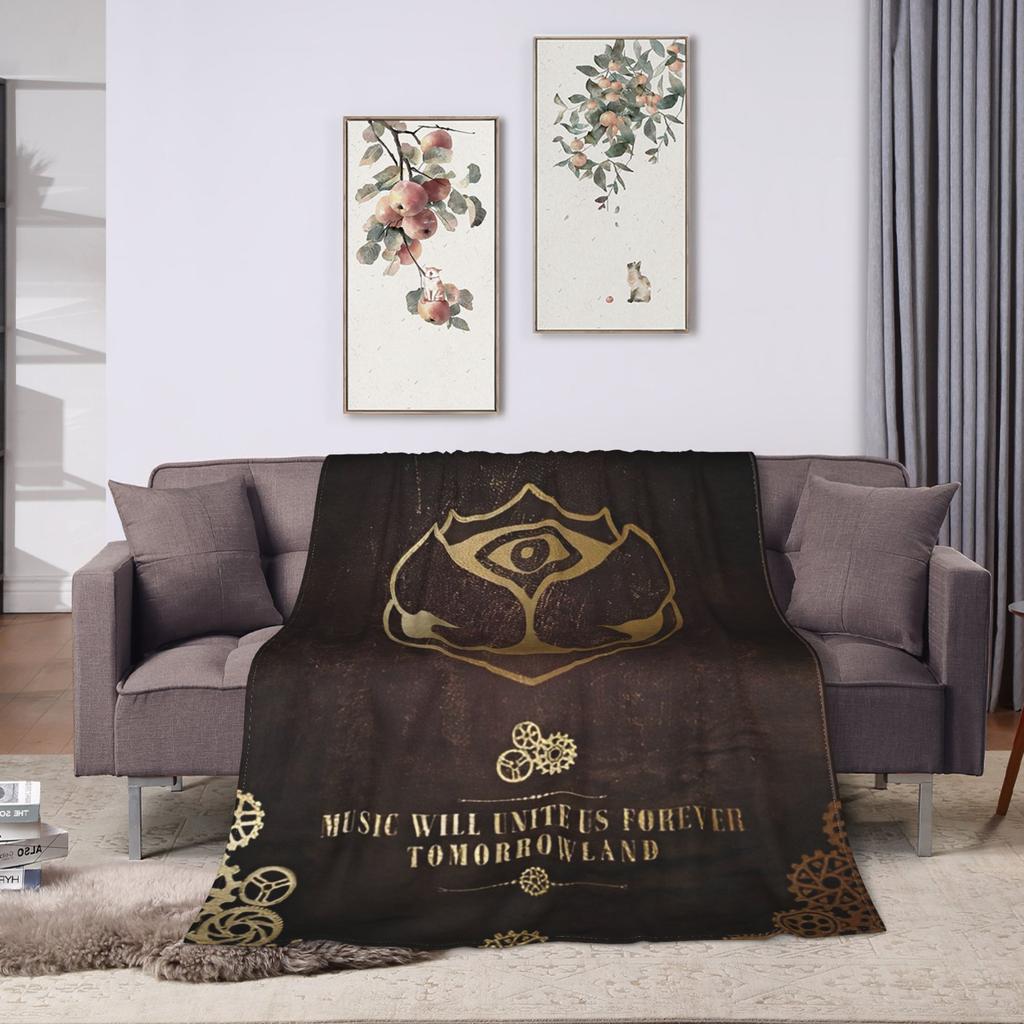 Tomorrowlands Blankets Coral Fleece Plush Winter Multi-function Warm Throw Blanket for Sofa Office Bedding Throws
