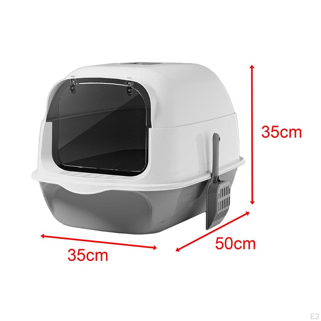 Kattenbak met Deksel Ruime Kitty Toilet Afgesloten Huisdier Toilet