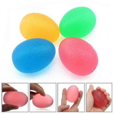 Soft Egg Hand Finger Strength Exercise Squeeze Stress Relief Ball Aerobic Equipment Grip Strength Device