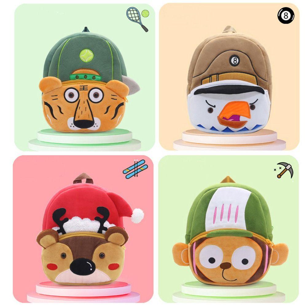 Cartoon Animal Plush Backpack Plush Cute Kids Backpack Funny Kindergarten Backpack School Use