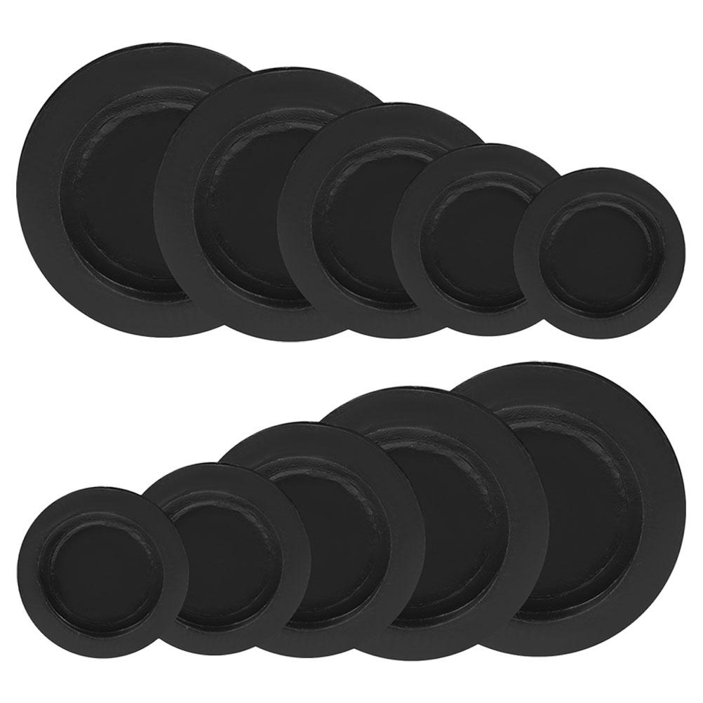 

10 шт. Круглая резиновая пробка Заглушка Крышка дна взрослой копилки Запасная уплотнительная крышка Брандмауэр чёрный