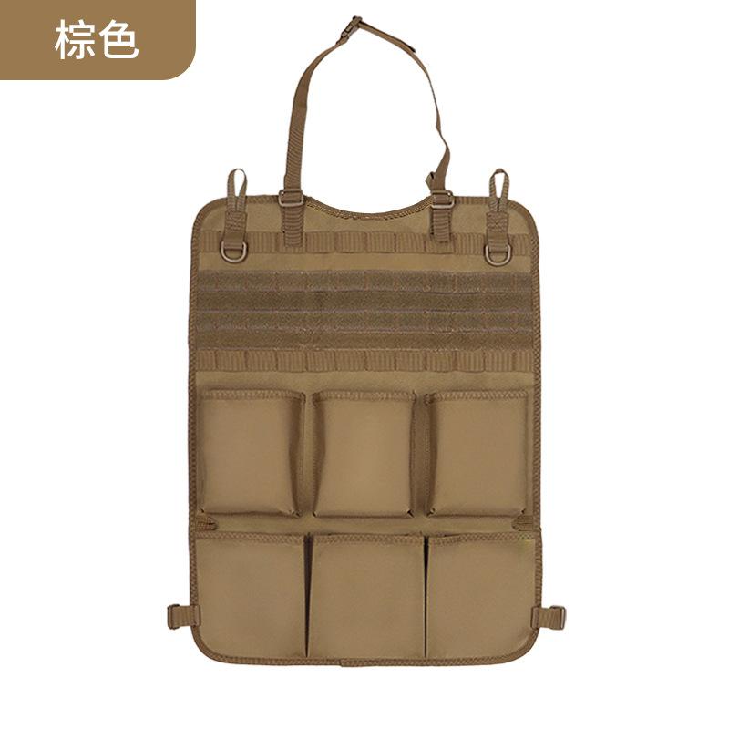 High Quality Multifunction 55*37CM 600D 6PCS In 1 Car Back Seat Tactical Hanging Storage Organizer